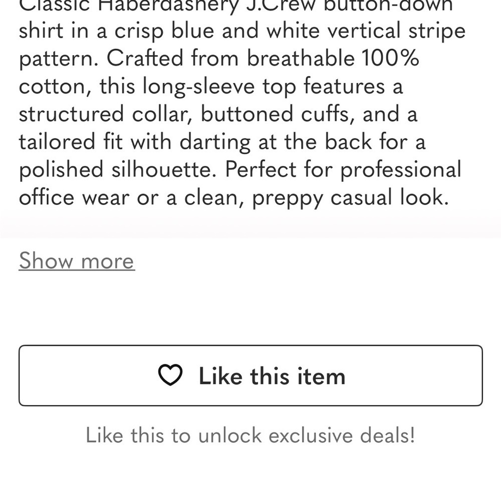 Classic Blue White Striped Women’s Button Down Shirt - Picture 5 of 6